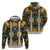 Slovenia Folk Art Hoodie Bright Floral Pattern with National Crest Emblem