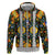 Slovenia Folk Art Hoodie Bright Floral Pattern with National Crest Emblem