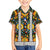 Slovenia Folk Art Kid Hawaiian Shirt Bright Floral Pattern with National Crest Emblem