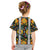 Slovenia Folk Art Kid T Shirt Bright Floral Pattern with National Crest Emblem