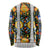 Slovenia Folk Art Long Sleeve Shirt Bright Floral Pattern with National Crest Emblem