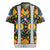 Slovenia Folk Art Rugby Jersey Bright Floral Pattern with National Crest Emblem