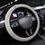 Slovenia Folk Art Steering Wheel Cover Bright Floral Pattern with National Crest Emblem