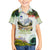 Triglav National Park Family Matching Summer Maxi Dress and Hawaiian Shirt Mountain Landscape with Slovenia Crest and Folk Art Details