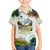 Triglav National Park Hawaiian Shirt Mountain Landscape with Slovenia Crest and Folk Art Details