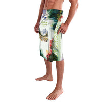 Triglav National Park Lavalava Mountain Landscape with Slovenia Crest and Folk Art Details