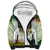 Triglav National Park Sherpa Hoodie Mountain Landscape with Slovenia Crest and Folk Art Details