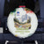 Triglav National Park Spare Tire Cover Mountain Landscape with Slovenia Crest and Folk Art Details