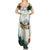 Triglav National Park Summer Maxi Dress Mountain Landscape with Slovenia Crest and Folk Art Details