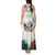 Triglav National Park Tank Maxi Dress Mountain Landscape with Slovenia Crest and Folk Art Details
