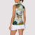 Triglav National Park Women Sleeveless Polo Shirt Mountain Landscape with Slovenia Crest and Folk Art Details
