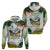 Triglav National Park Zip Hoodie Mountain Landscape with Slovenia Crest and Folk Art Details