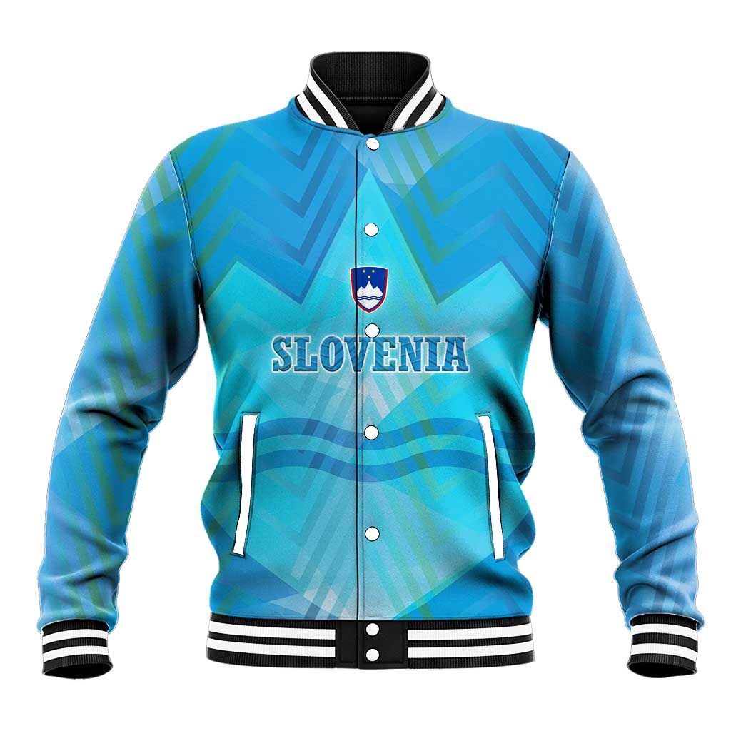 Slovenia Sport Baseball Jacket Alpine-Inspired Design with National Crest