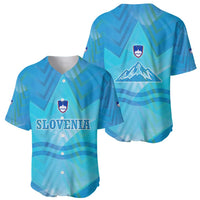 Slovenia Sport Baseball Jersey Alpine-Inspired Design with National Crest