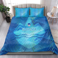 Slovenia Sport Bedding Set Alpine-Inspired Design with National Crest