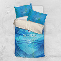 Slovenia Sport Bedding Set Alpine-Inspired Design with National Crest