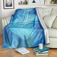 Slovenia Sport Blanket Alpine-Inspired Design with National Crest