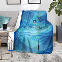 Slovenia Sport Blanket Alpine-Inspired Design with National Crest