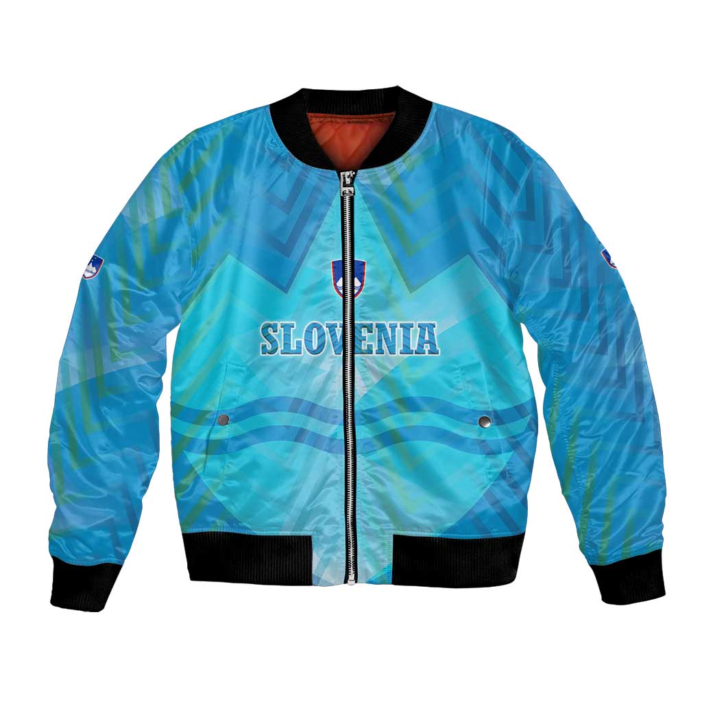 Slovenia Sport Bomber Jacket Alpine-Inspired Design with National Crest