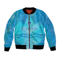 Slovenia Sport Bomber Jacket Alpine-Inspired Design with National Crest