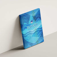 Slovenia Sport Canvas Wall Art Alpine-Inspired Design with National Crest