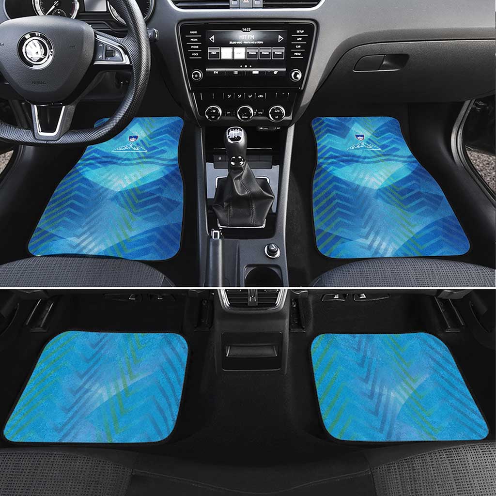 Slovenia Sport Car Mats Alpine-Inspired Design with National Crest