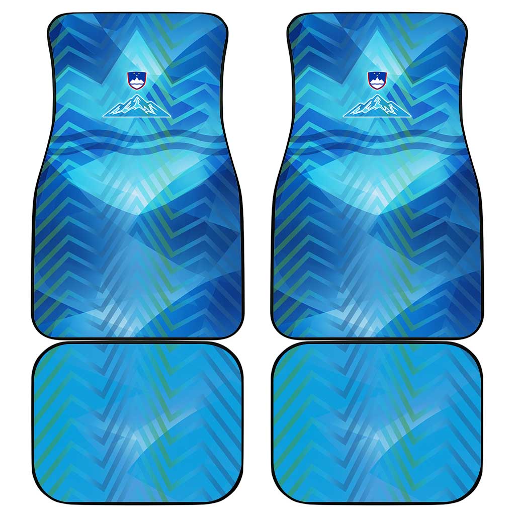 Slovenia Sport Car Mats Alpine-Inspired Design with National Crest