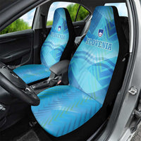 Slovenia Sport Car Seat Cover Alpine-Inspired Design with National Crest