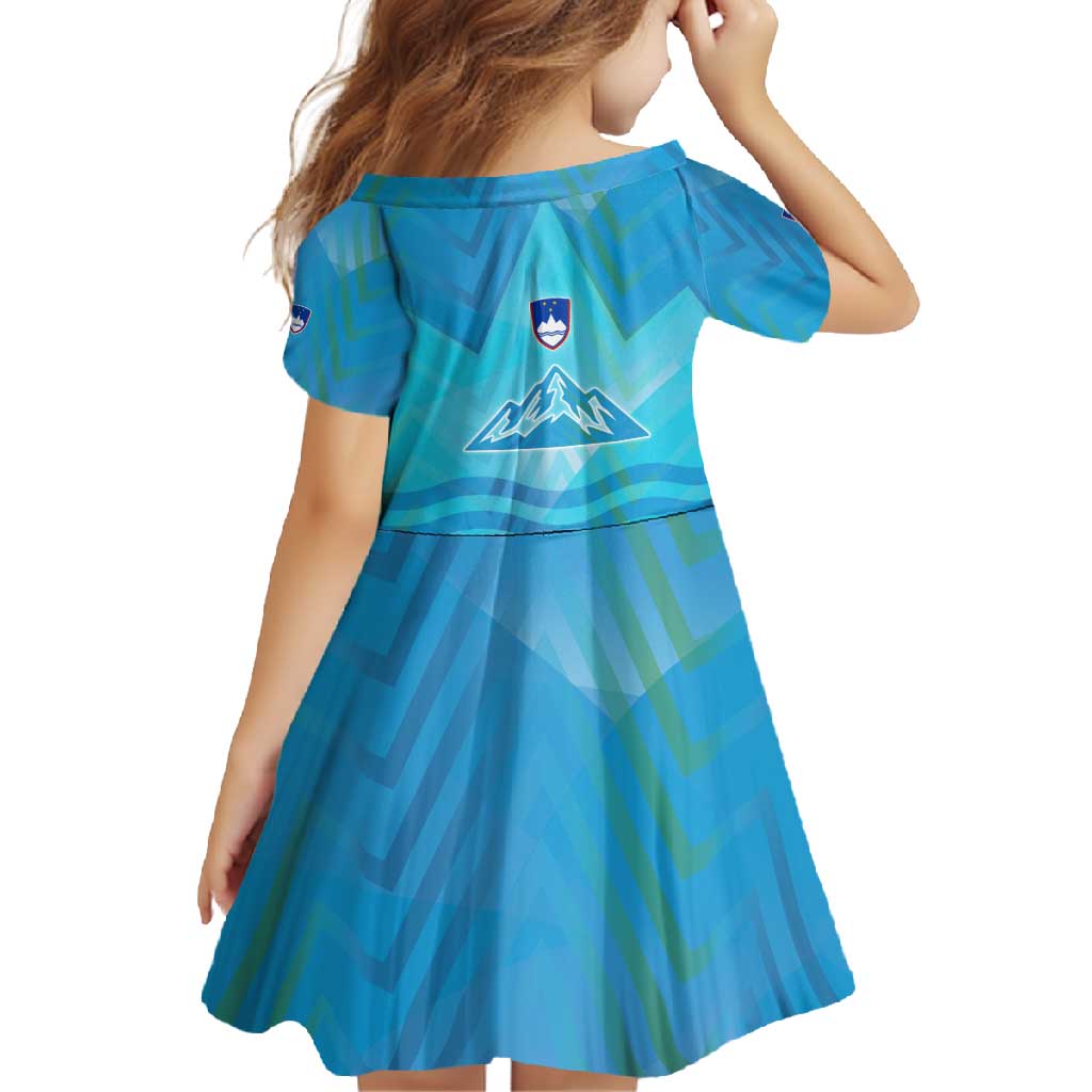 Slovenia Sport Family Matching Long Sleeve Bodycon Dress and Hawaiian Shirt Alpine-Inspired Design with National Crest