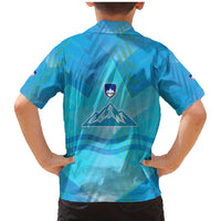 Slovenia Sport Family Matching Mermaid Dress and Hawaiian Shirt Alpine-Inspired Design with National Crest