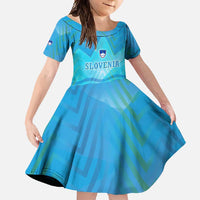 Slovenia Sport Family Matching Mermaid Dress and Hawaiian Shirt Alpine-Inspired Design with National Crest