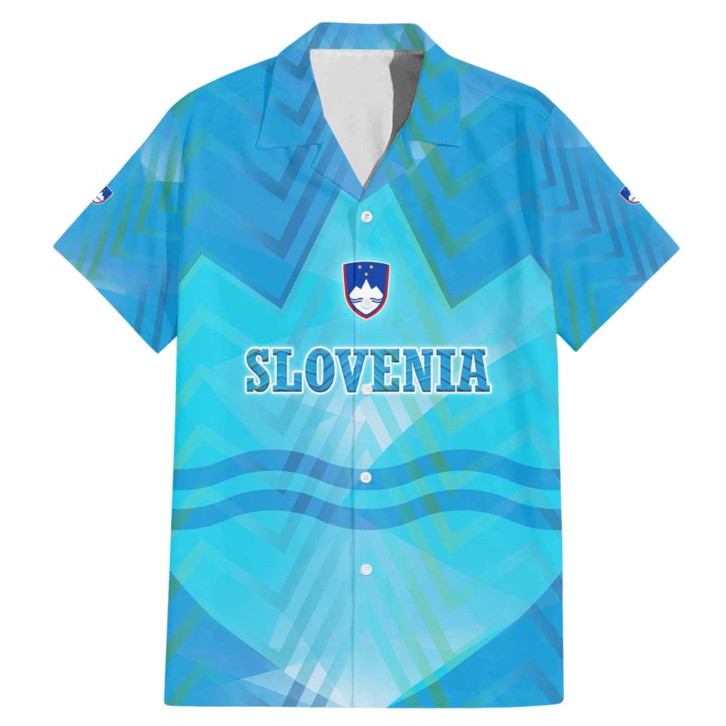 Slovenia Sport Family Matching Mermaid Dress and Hawaiian Shirt Alpine-Inspired Design with National Crest