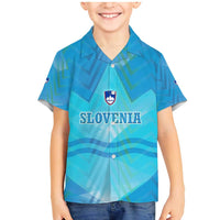 Slovenia Sport Family Matching Mermaid Dress and Hawaiian Shirt Alpine-Inspired Design with National Crest