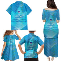 Slovenia Sport Family Matching Puletasi and Hawaiian Shirt Alpine-Inspired Design with National Crest