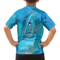 Slovenia Sport Family Matching Short Sleeve Bodycon Dress and Hawaiian Shirt Alpine-Inspired Design with National Crest