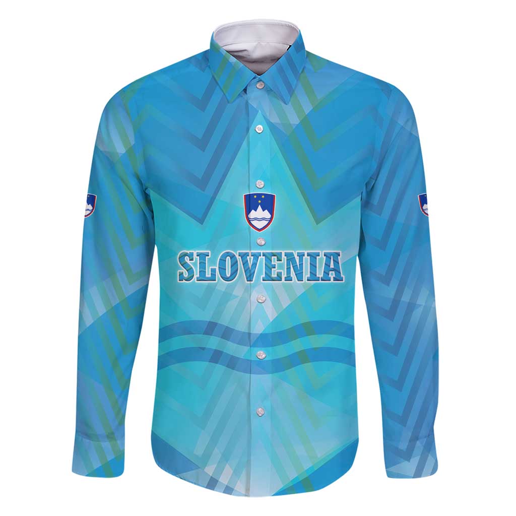 Slovenia Sport Family Matching Summer Maxi Dress and Hawaiian Shirt Alpine-Inspired Design with National Crest