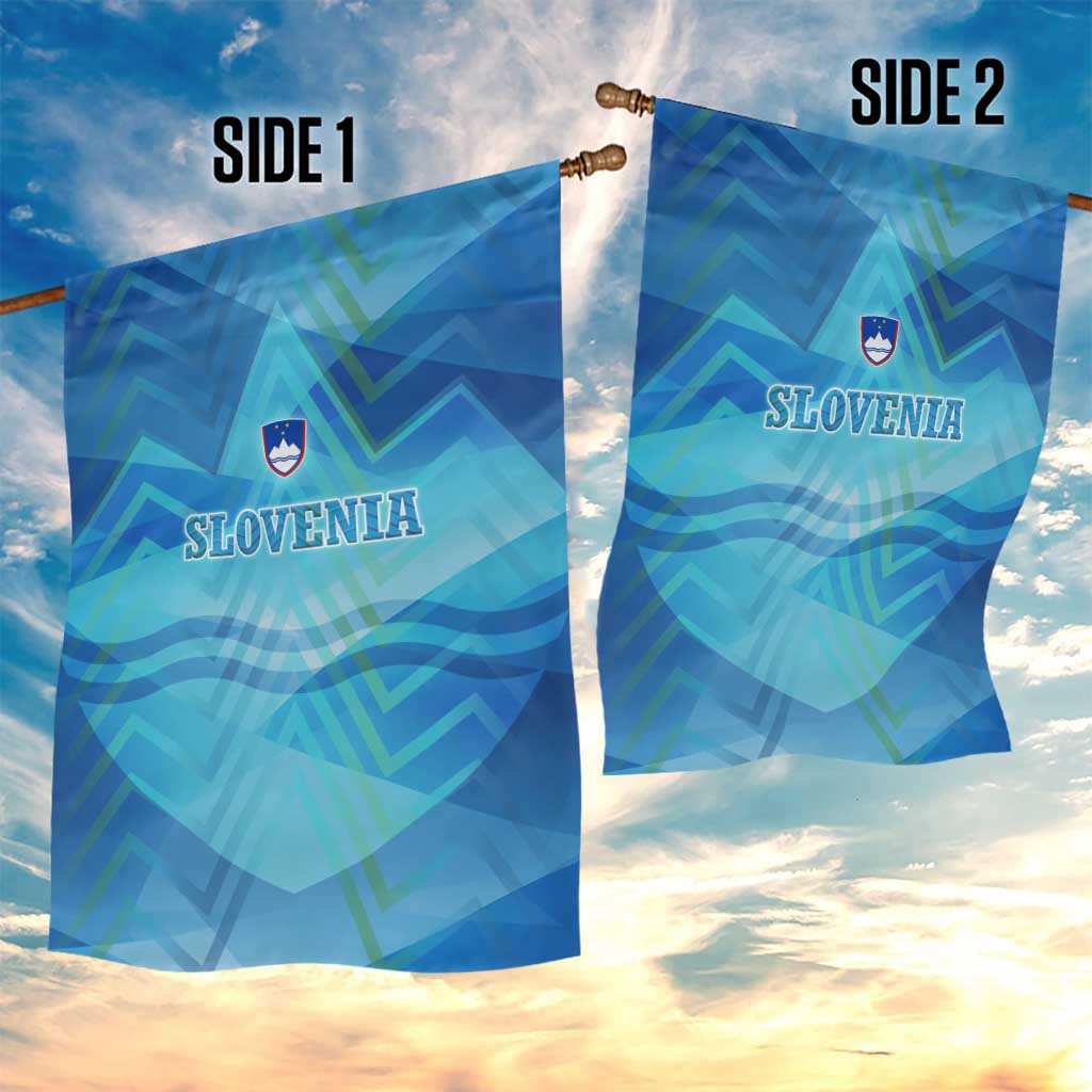 Slovenia Sport Garden Flag Alpine-Inspired Design with National Crest