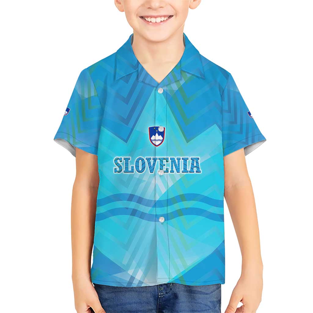 Slovenia Sport Hawaiian Shirt Alpine-Inspired Design with National Crest