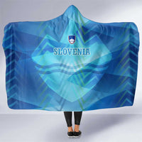 Slovenia Sport Hooded Blanket Alpine-Inspired Design with National Crest