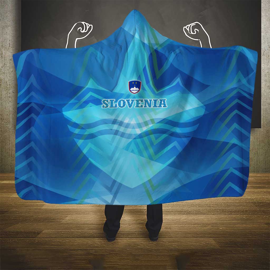 Slovenia Sport Hooded Blanket Alpine-Inspired Design with National Crest