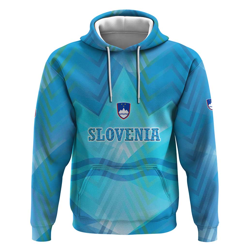 Slovenia Sport Hoodie Alpine-Inspired Design with National Crest