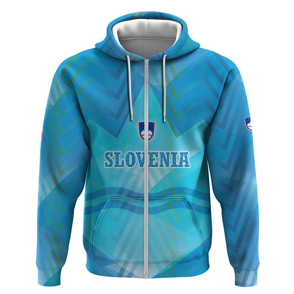 Slovenia Sport Hoodie Alpine-Inspired Design with National Crest