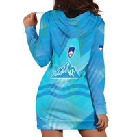 Slovenia Sport Hoodie Dress Alpine-Inspired Design with National Crest
