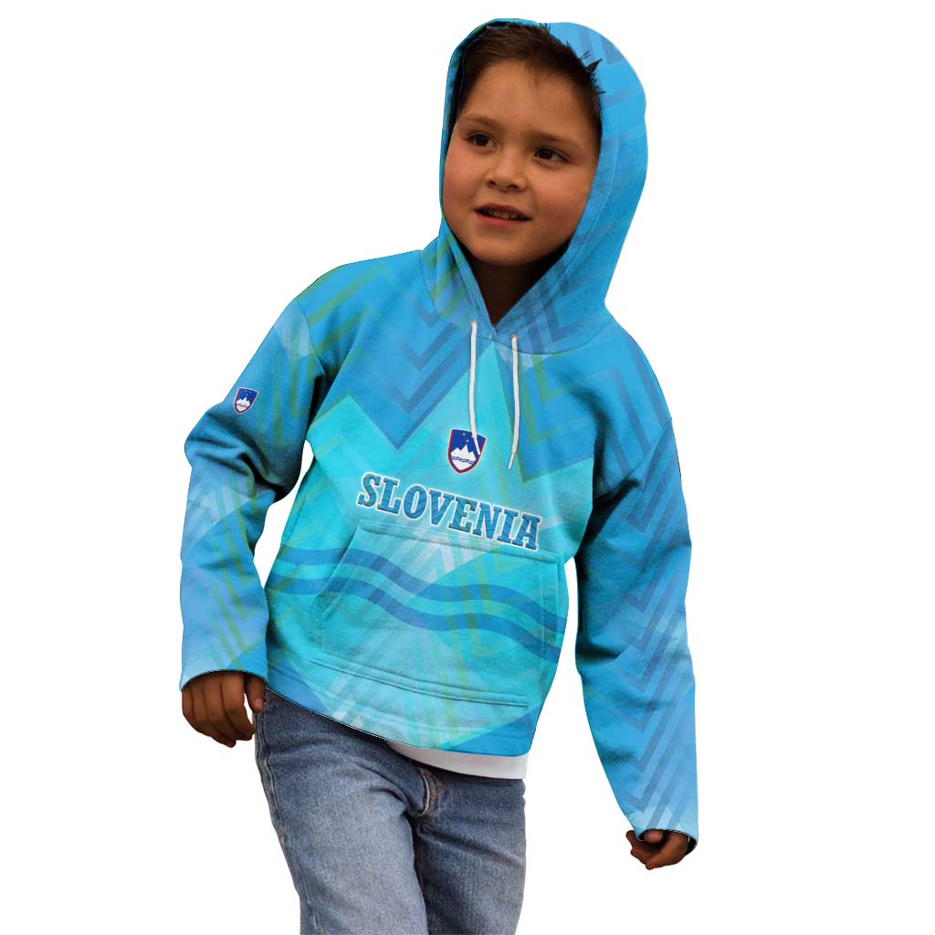 Slovenia Sport Kid Hoodie Alpine-Inspired Design with National Crest