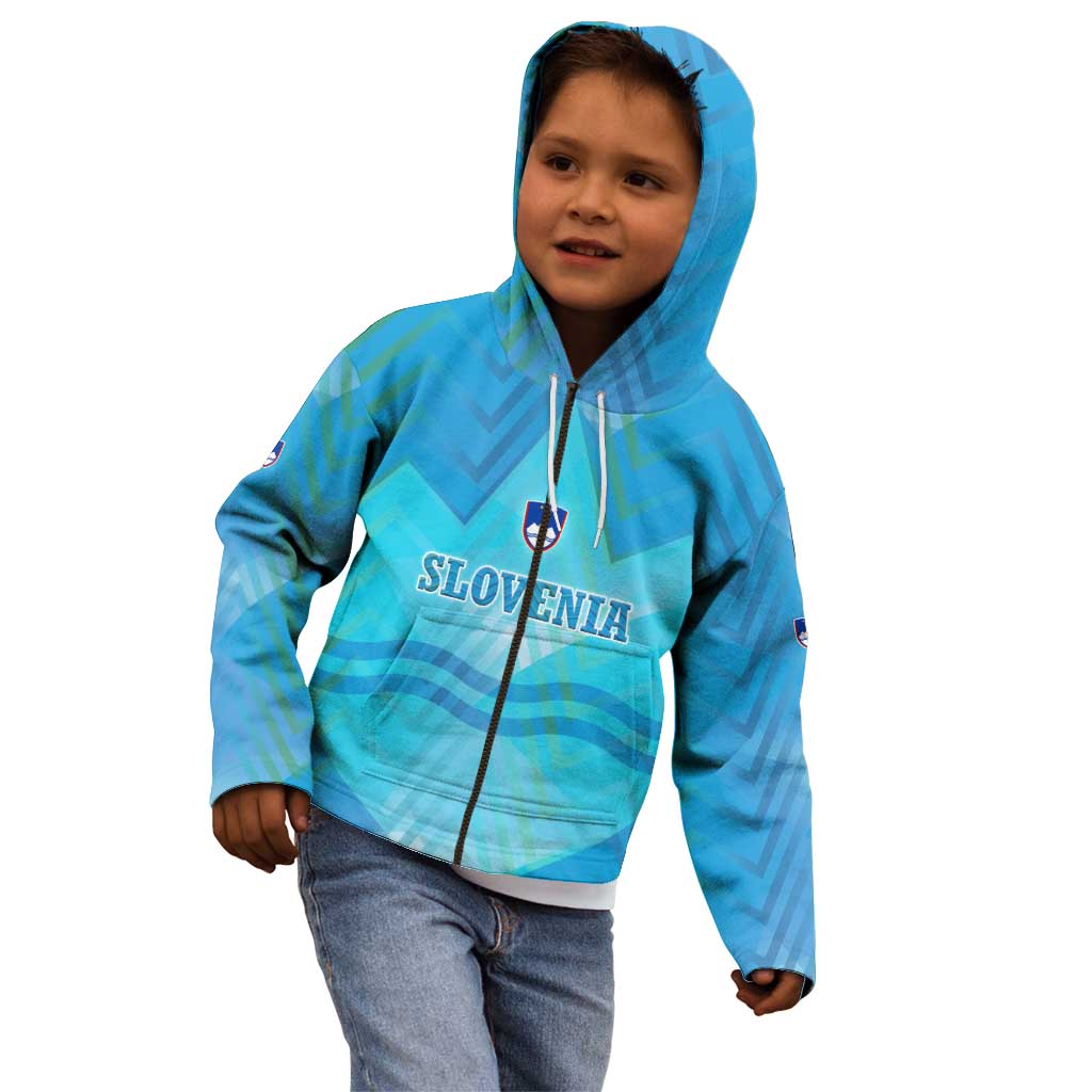 Slovenia Sport Kid Hoodie Alpine-Inspired Design with National Crest