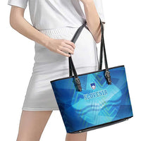 Slovenia Sport Leather Tote Bag Alpine-Inspired Design with National Crest