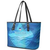 Slovenia Sport Leather Tote Bag Alpine-Inspired Design with National Crest