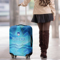 Slovenia Sport Luggage Cover Alpine-Inspired Design with National Crest