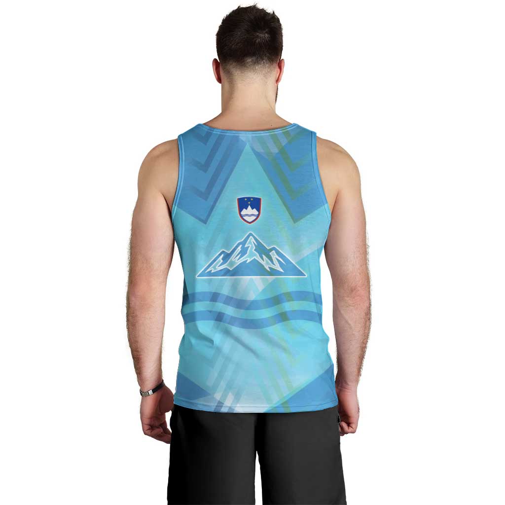 Slovenia Sport Men Tank Top Alpine-Inspired Design with National Crest
