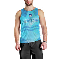 Slovenia Sport Men Tank Top Alpine-Inspired Design with National Crest